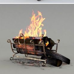 3D model Firewood set PBR