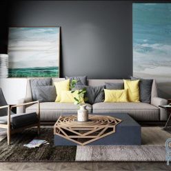 3D model Group of furnishings for the mixed living room 37