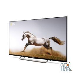 3D model W8 LED-TV by Sony (max, Vray)