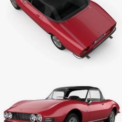 3D model Fiat Dino Spider 2400 1969