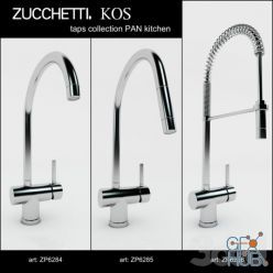 3D model Zucchetti. KOS kitchen taps collection PAN