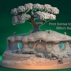 3D model Hobbiton Bonsai Pot – 3D Print