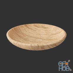 3D model Bowl Wooden (Vray, Corona, fbx, obj)