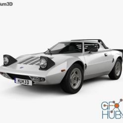 3D model Car Lancia Stratos 1974
