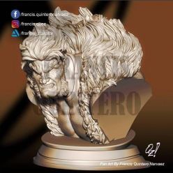 3D model Sabretooth Bust – 3D Print