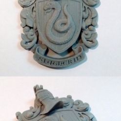 3D model Coat of Arms - Syltherin - 3D Print