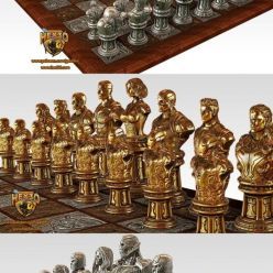 3D model Marvel Villains vs Heroes Chess – 3D Print