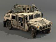 3D model Army SUV HMMWV M1151