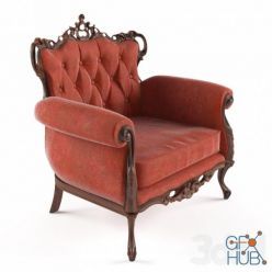 3D model Classical armchair