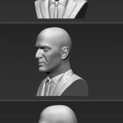 3D model Zinedine Zidane bust – 3D Print