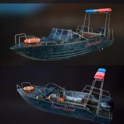 3D model PowerBoat Police PBR