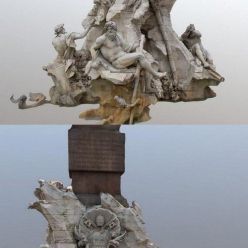 3D model Fountain of the Four Rivers (BLEND)