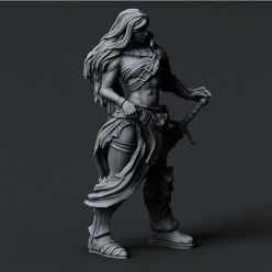 3D model ﻿Female Barbarian – 3D Print