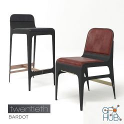 3D model Bardot modern chairs by Gabriel Scott