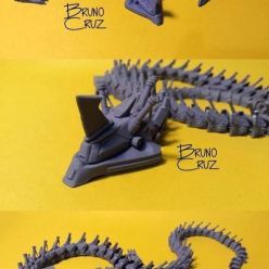 3D model ﻿Dragon Mech Print-in-place – 3D Print