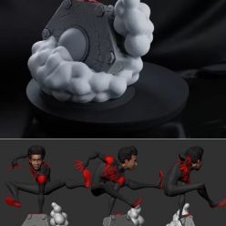 3D model Spiderman - Miles Morales (Washed) – 3D Print