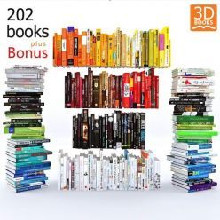 3D model 202 Books + BONUS