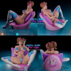 3D model Digital Dark Pin-Ups Diva and Futa Version – 3D Print