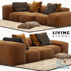 3D model Sofa Extrasoft Living Divani