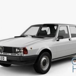 3D model Alfa Romeo Giulietta 1977 car