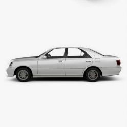 3D model Toyota Crown Royal Saloon 2001