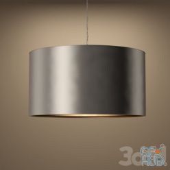 3D model Restoration hardware Antiqued Metal Drum Pendant