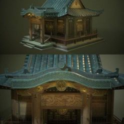 3D model Old Temple PBR