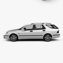 3D model Saab 9-5 Aero wagon 2005