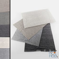 3D model Collection of realistic carpets | RH Performance setta and tollo Rug
