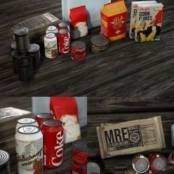 3D model Food Supplies Pack PBR