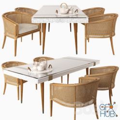 3D model Mcguire dining set