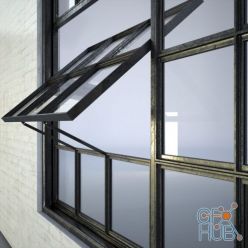 3D model Industrial factory window