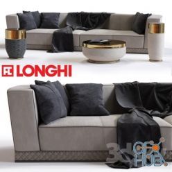 3D model Fratelli Longhi WELLES Double Depth sofa