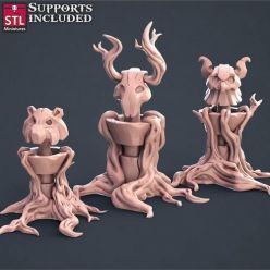 3D model STL Miniatures - Druid Set – 3D Print