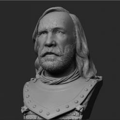 3D model Sandor Clegane (The Hound) Bust – 3D Print