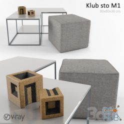 3D model Club table_M1