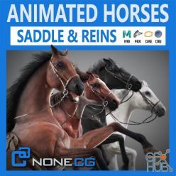 3D model NoneCG – Horses Maya v3