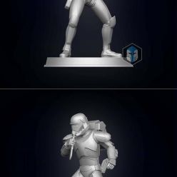 3D model Bad Batch Hunter Figurine - Pose 4 – 3D Print