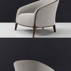 3D model Catherine Lounge Chair By Bernhardt Design