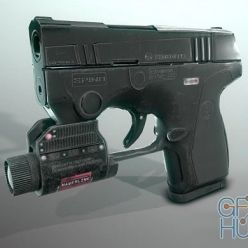 3D model Beretta Nano Concept PBR