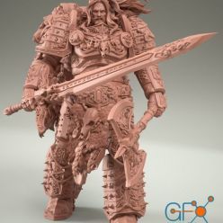 3D model Viking Command Pose