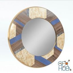 3D model Hexagon round mirror from VDfurniture