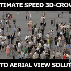 3D model CGTrader – 3D PEOPLE CROWDS – ULTIMATE SPEED SOLUTION Low-poly 3D models