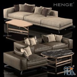 3D model Henge X-One sofa Or Table Set (2014, 2018, Corona, FBX)