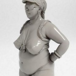 3D model Chubby girl – print ready