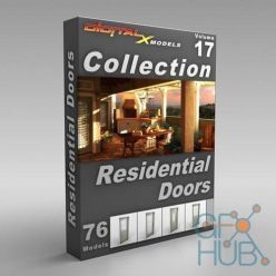 3D model DigitalXModels – Volume 17 – Residential Doors