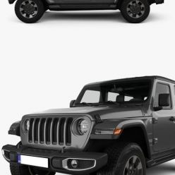 3D model Jeep Wrangler Unlimited Sahara 2018