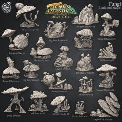 3D model Fungi Terrain Set – 3D Print