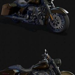 3D model Harley Davidson Road King PBR