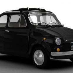 3D model Old Fiat 500